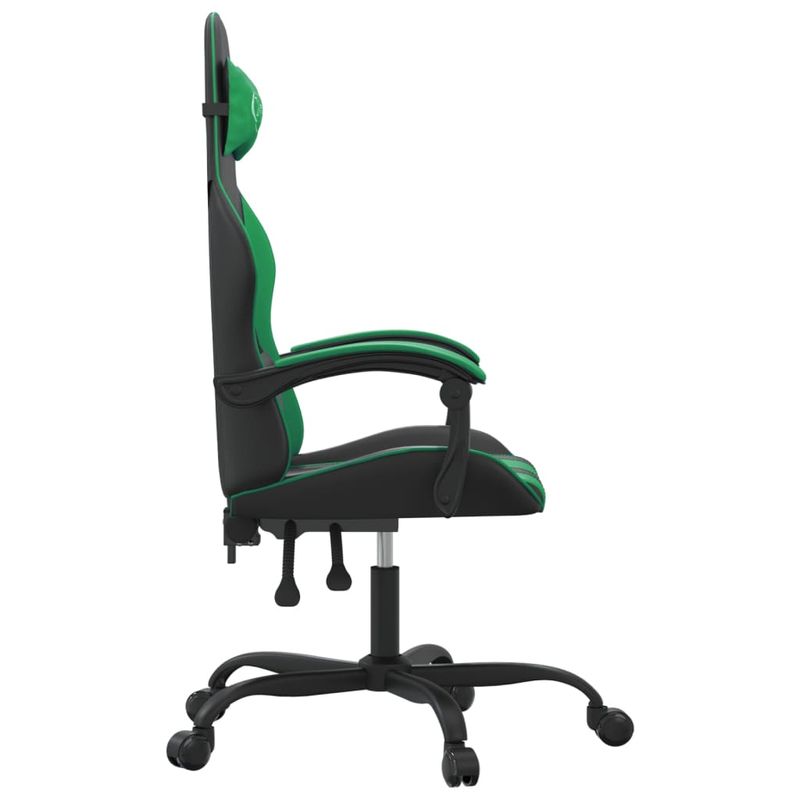 PC, gaming si accesorii - Gaming - Accesorii gaming - Scaune gaming - Scaun de jocuri, negru si verde, piele ecologica - Infinity.ro