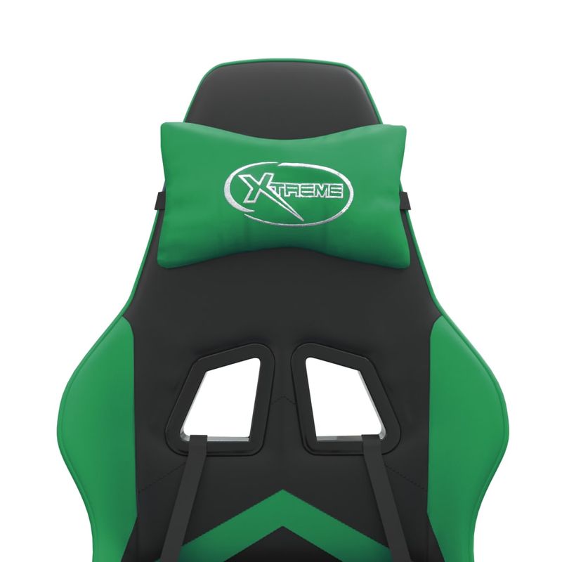 PC, gaming si accesorii - Gaming - Accesorii gaming - Scaune gaming - Scaun de jocuri, negru si verde, piele ecologica - Infinity.ro