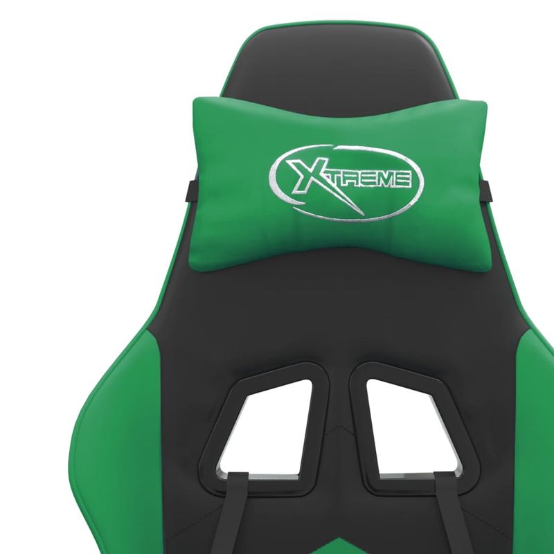 PC, gaming si accesorii - Gaming - Accesorii gaming - Scaune gaming - Scaun de jocuri, negru si verde, piele ecologica - Infinity.ro