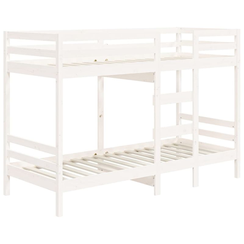 Casa si Gradina - Mobilier - Paturi si accesorii - Paturi - Pat supraetajat, alb, 90x200 cm, lemn masiv de pin - Infinity.ro
