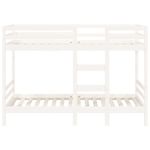 Casa si Gradina - Mobilier - Paturi si accesorii - Paturi - Pat supraetajat, alb, 90x200 cm, lemn masiv de pin - Infinity.ro