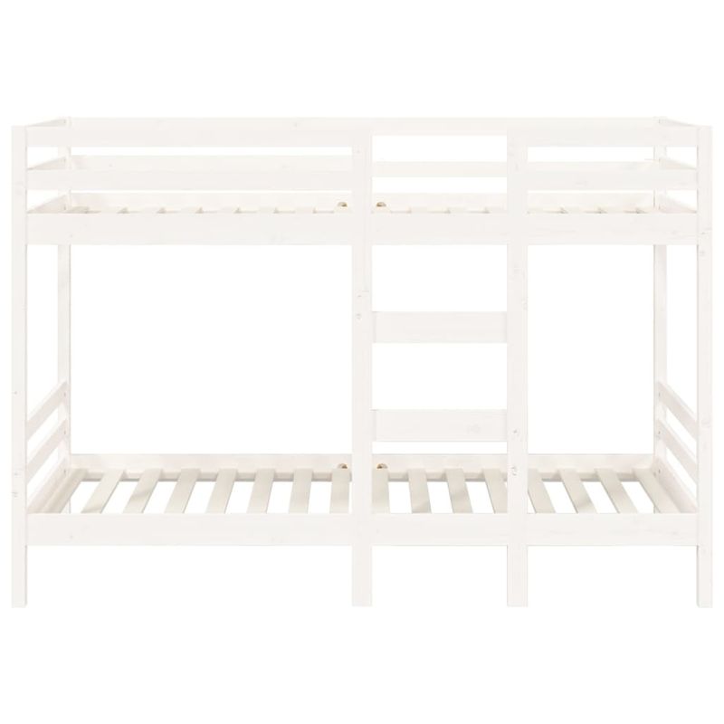 Casa si Gradina - Mobilier - Paturi si accesorii - Paturi - Pat supraetajat, alb, 90x200 cm, lemn masiv de pin - Infinity.ro