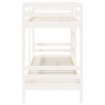 Casa si Gradina - Mobilier - Paturi si accesorii - Paturi - Pat supraetajat, alb, 90x200 cm, lemn masiv de pin - Infinity.ro