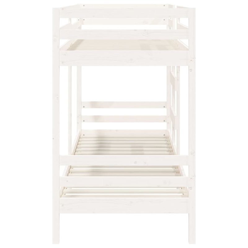 Casa si Gradina - Mobilier - Paturi si accesorii - Paturi - Pat supraetajat, alb, 90x200 cm, lemn masiv de pin - Infinity.ro
