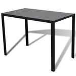 Casa si Gradina - Mobilier - Seturi de mobilier - Seturi bucatarie - Set mobilier de bucatarie, 5 piese, negru - Infinity.ro
