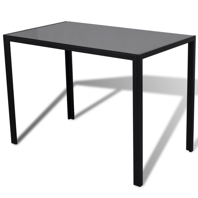 Casa si Gradina - Mobilier - Seturi de mobilier - Seturi bucatarie - Set mobilier de bucatarie, 5 piese, negru - Infinity.ro