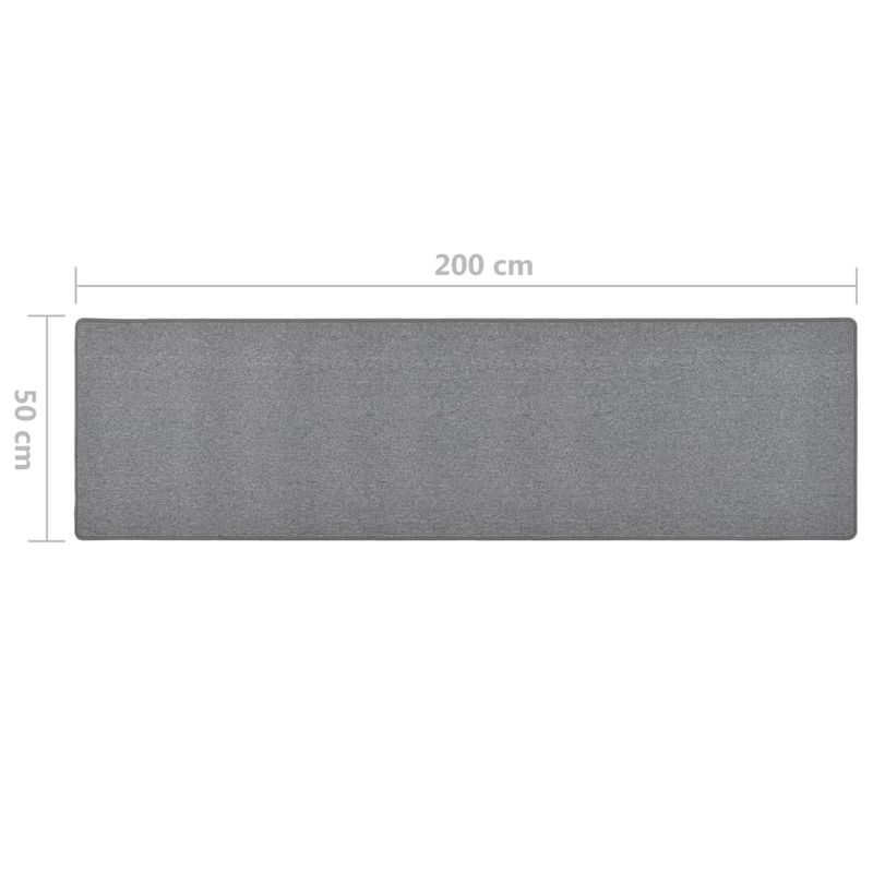 Casa si Gradina - Textile si covoare - Covoare - Covoare casa - Covor traversa, gri inchis, 50x200 cm - Infinity.ro