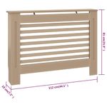 Casa si Gradina - Termice - Calorifere si accesorii - Accesorii calorifere - Masca pentru calorifer, 112 x 19 x 81,5 cm, MDF - Infinity.ro
