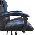Casa si Gradina - Mobilier - Scaune si fotolii - Scaune - Scaun de gaming pivotant, negru si albastru, piele ecologica - Infinity.ro
