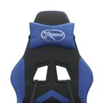 Casa si Gradina - Mobilier - Scaune si fotolii - Scaune - Scaun de gaming pivotant, negru si albastru, piele ecologica - Infinity.ro