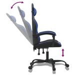 Casa si Gradina - Mobilier - Scaune si fotolii - Scaune - Scaun de gaming pivotant, negru si albastru, piele ecologica - Infinity.ro
