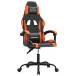 PC, gaming si accesorii - Gaming - Accesorii gaming - Scaune gaming - Scaun de jocuri, negru si oranj, piele ecologica - Infinity.ro