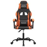 PC, gaming si accesorii - Gaming - Accesorii gaming - Scaune gaming - Scaun de jocuri, negru si oranj, piele ecologica - Infinity.ro