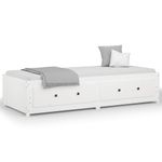 Casa si Gradina - Mobilier - Paturi si accesorii - Paturi - Pat de zi, alb, 80x200 cm, lemn masiv de pin - Infinity.ro