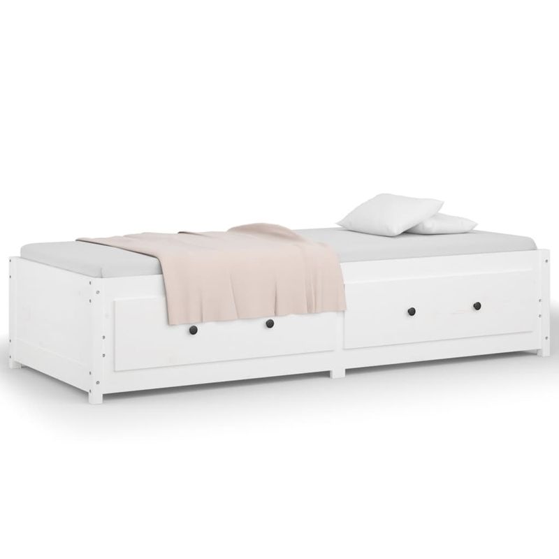 Casa si Gradina - Mobilier - Paturi si accesorii - Paturi - Pat de zi, alb, 80x200 cm, lemn masiv de pin - Infinity.ro