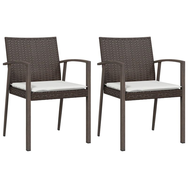 Casa si Gradina - Gradina si terasa - Mobilier exterior - Seturi mobila gradina - Set mobilier de gradina cu perne, 3 piese, poliratan si otel - Infinity.ro