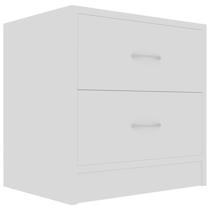 Casa si Gradina - Mobilier - Comode si corpuri - Noptiere - Noptiera, 2 buc., alb, 40 x 30 x 40 cm, PAL - Infinity.ro