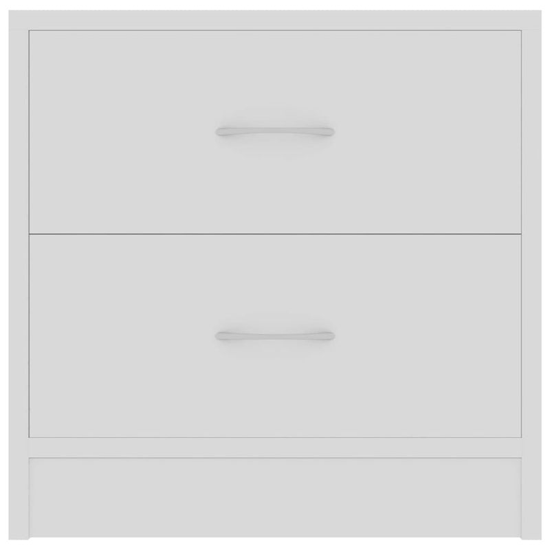 Casa si Gradina - Mobilier - Comode si corpuri - Noptiere - Noptiera, 2 buc., alb, 40 x 30 x 40 cm, PAL - Infinity.ro