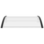 Casa si Gradina - Gradina si terasa - Umbrele si pavilioane - Pavilioane - Copertina de usa, negru si transparent, 120 x 80 cm, PC - Infinity.ro