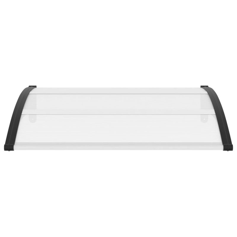 Casa si Gradina - Gradina si terasa - Umbrele si pavilioane - Pavilioane - Copertina de usa, negru si transparent, 120 x 80 cm, PC - Infinity.ro