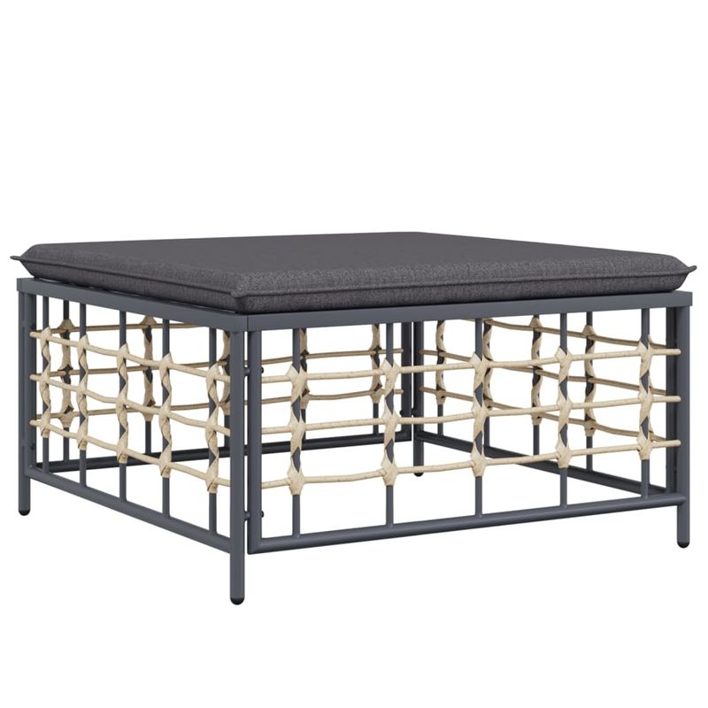 Casa si Gradina - Gradina si terasa - Mobilier exterior - Canapele si fotolii gradina - Set sezlonguri de gradina 6 piese cu perne, antracit, poliratan - Infinity.ro