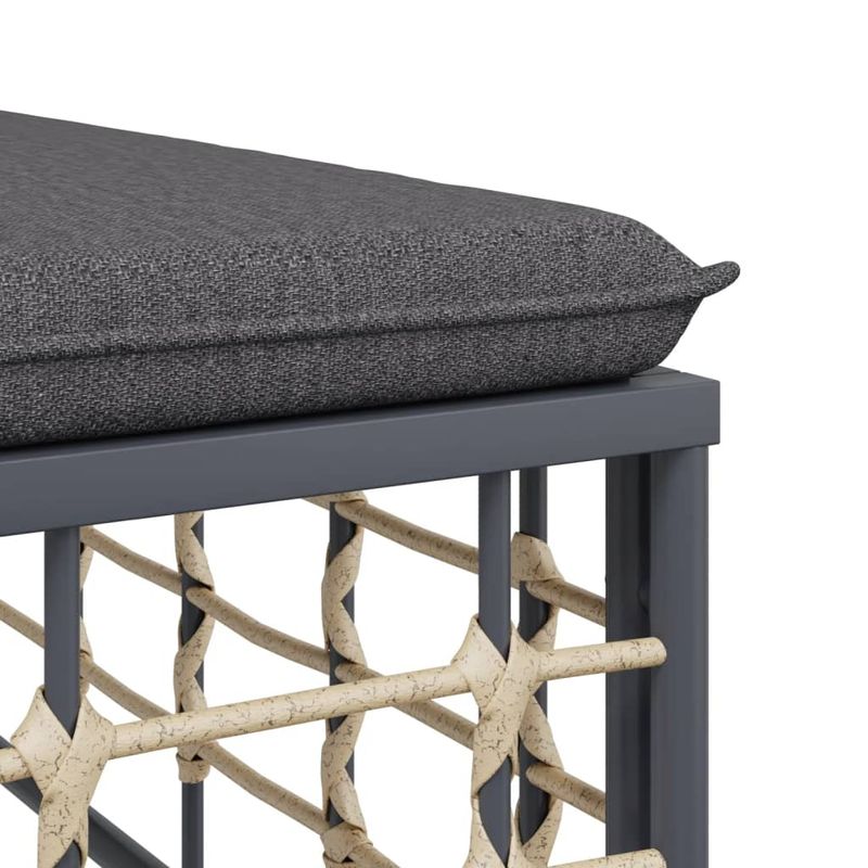 Casa si Gradina - Gradina si terasa - Mobilier exterior - Canapele si fotolii gradina - Set sezlonguri de gradina 6 piese cu perne, antracit, poliratan - Infinity.ro