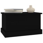 Casa si Gradina - Mobilier - Organizare si depozitare - Cutii depozitare - Raft de depozitare, negru, 50x30x28 cm, lemn prelucrat - Infinity.ro