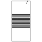 Casa si Gradina - Sanitare - Cazi si cabine de dus - Paravane si usi - Paravan de dus walk-in negru 90x195 cm sticla ESG transparenta - Infinity.ro