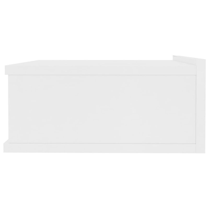 Casa si Gradina - Mobilier - Comode si corpuri - Noptiere - Noptiera suspendata, 2 buc., alb, 40x30x15 cm, PAL - Infinity.ro
