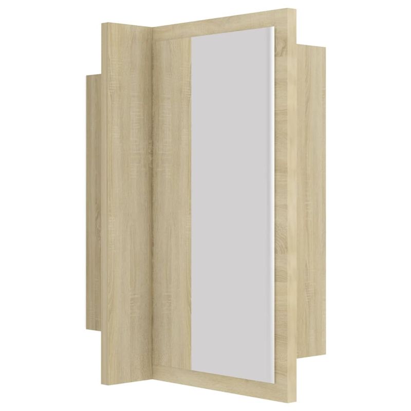 Casa si Gradina - Mobilier - Comode si corpuri - Masute de toaleta - Dulap de baie cu oglinda & LED, stejar Sonoma, 40x12x45 acril - Infinity.ro