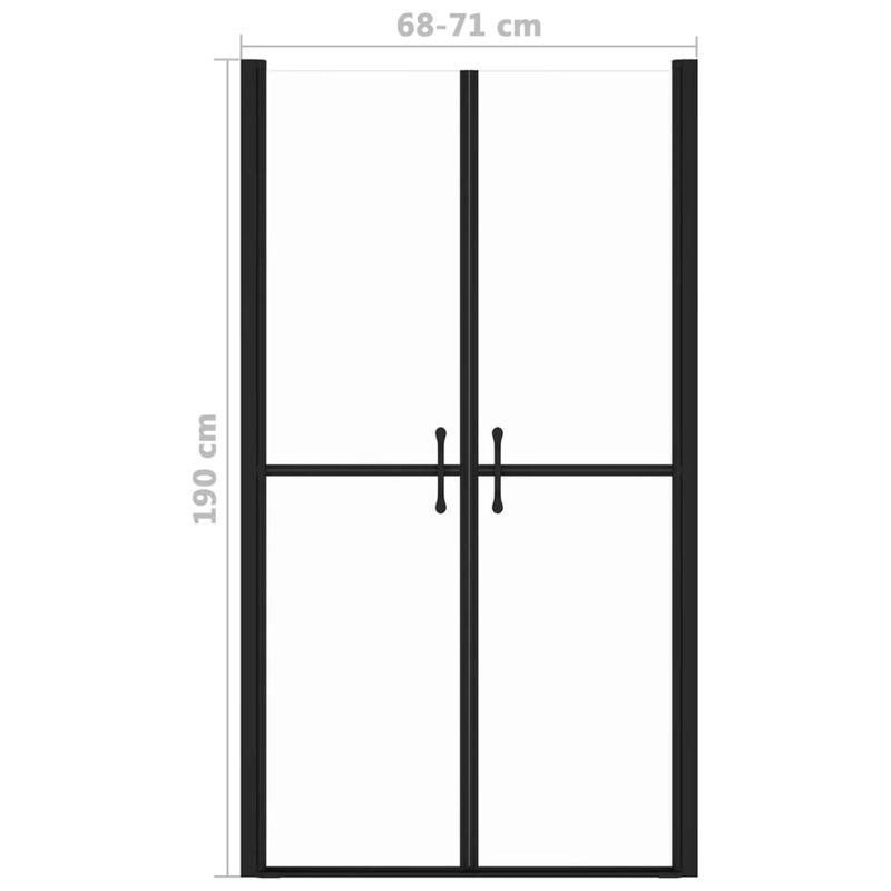 Casa si Gradina - Sanitare - Cazi si cabine de dus - Cabine dus - Usa cabina de dus, transparent, (68-71)x190 cm, ESG - Infinity.ro