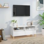 Casa si Gradina - Mobilier - Comode si corpuri - Comode - Comoda TV, alb, 100x34,5x44,5 cm, lemn prelucrat - Infinity.ro
