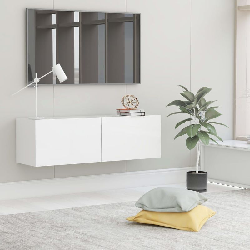 Casa si Gradina - Mobilier - Comode si corpuri - Comode - Comoda TV, alb, 100 x 30 x 30 cm, PAL - Infinity.ro