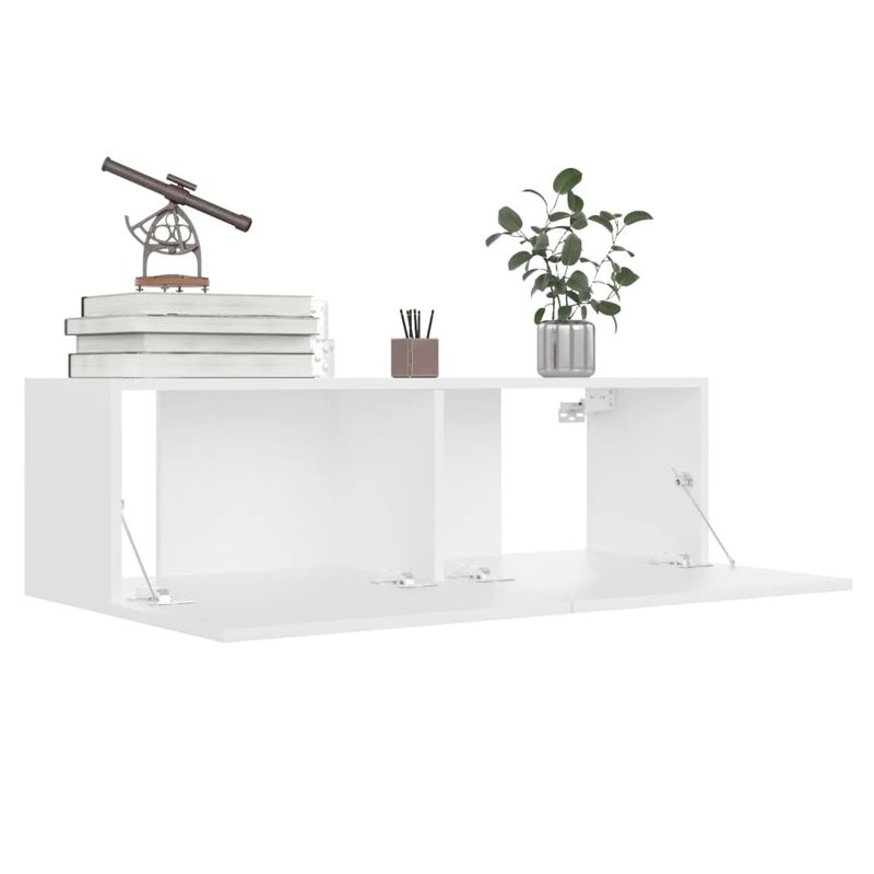 Casa si Gradina - Mobilier - Comode si corpuri - Comode - Comoda TV, alb, 100 x 30 x 30 cm, PAL - Infinity.ro