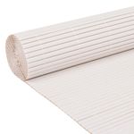 Casa si Gradina - Gradina si terasa - Garduri, panouri si accesorii - Gard pentru gradina cu 2 fete, alb, 90x400 cm - Infinity.ro