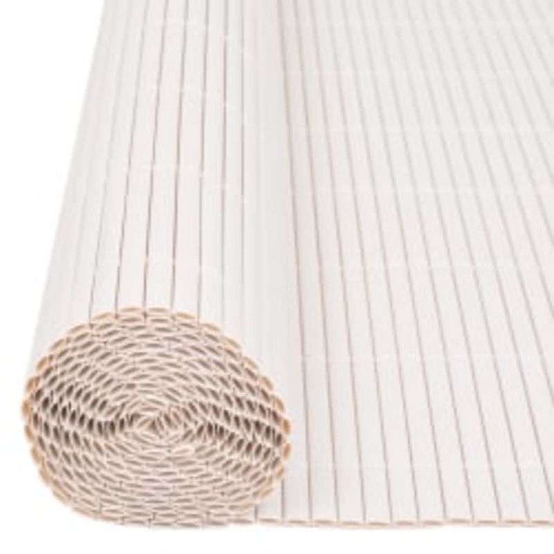 Casa si Gradina - Gradina si terasa - Garduri, panouri si accesorii - Gard pentru gradina cu 2 fete, alb, 90x400 cm - Infinity.ro
