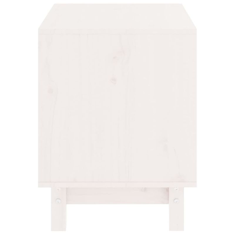 Petshop - Accesorii petshop - Culcusuri si custi - Custi interior si exterior - Casa pentru caini, alb, 50x40x52 cm, lemn masiv de pin - Infinity.ro