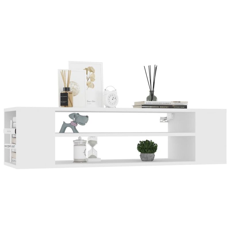 Casa si Gradina - Mobilier - Comode si corpuri - Comode - Dulap TV suspendat, alb, 100x30x26,5 cm, PAL - Infinity.ro
