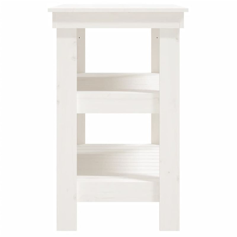 Casa si Gradina - Constructii - Scule de mana si unelte - Mese si bancuri de lucru - Banc de lucru, alb, 78,5x50x80 cm, lemn masiv pin - Infinity.ro