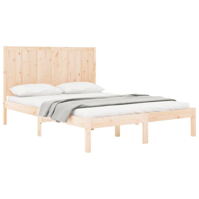 Casa si Gradina - Mobilier - Paturi si accesorii - Paturi - Cadru de pat mic single, 120x190 cm, lemn masiv de pin - Infinity.ro