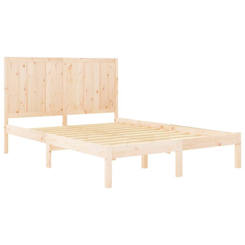 Casa si Gradina - Mobilier - Paturi si accesorii - Paturi - Cadru de pat mic single, 120x190 cm, lemn masiv de pin - Infinity.ro