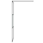 Casa si Gradina - Sanitare - Cazi si cabine de dus - Paravane si usi - Paravan de dus walk-in negru 80x195 cm sticla ESG semi-mata - Infinity.ro