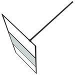 Casa si Gradina - Sanitare - Cazi si cabine de dus - Paravane si usi - Paravan de dus walk-in negru 80x195 cm sticla ESG semi-mata - Infinity.ro