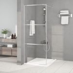 Casa si Gradina - Sanitare - Cazi si cabine de dus - Paravane si usi - Paravan de dus walk-in argintiu 80x195 cm sticla ESG transparenta - Infinity.ro