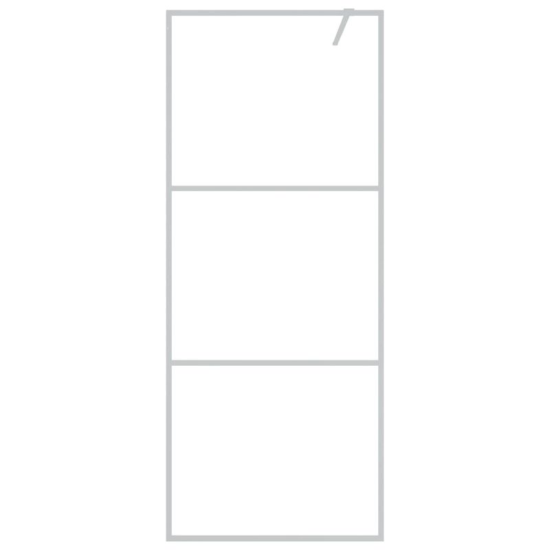 Casa si Gradina - Sanitare - Cazi si cabine de dus - Paravane si usi - Paravan de dus walk-in argintiu 80x195 cm sticla ESG transparenta - Infinity.ro