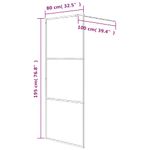 Casa si Gradina - Sanitare - Cazi si cabine de dus - Paravane si usi - Paravan de dus walk-in argintiu 80x195 cm sticla ESG transparenta - Infinity.ro