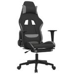 PC, gaming si accesorii - Gaming - Accesorii gaming - Scaune gaming - Scaun de jocuri, negru/gri deschis, textil - Infinity.ro