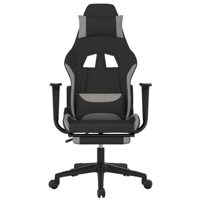 PC, gaming si accesorii - Gaming - Accesorii gaming - Scaune gaming - Scaun de jocuri, negru/gri deschis, textil - Infinity.ro