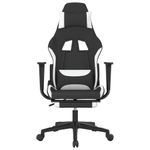 PC, gaming si accesorii - Gaming - Accesorii gaming - Scaune gaming - Scaun de jocuri, negru si alb, textil - Infinity.ro
