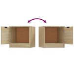 Casa si Gradina - Mobilier - Comode si corpuri - Noptiere - Noptiera, 2 buc., stejar sonoma, 40x39x40 cm - Infinity.ro